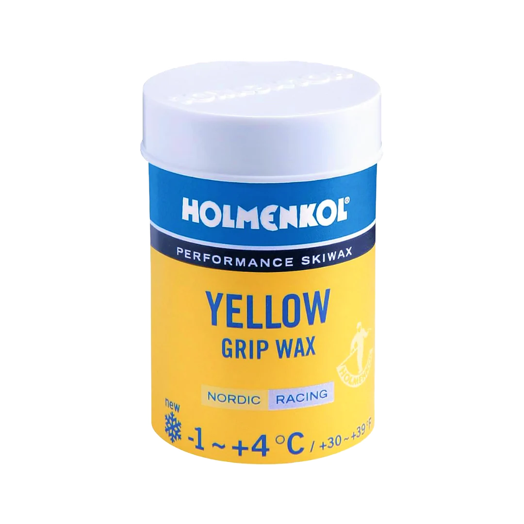 Holmenkol Grip Wax Yellow +4C/1C