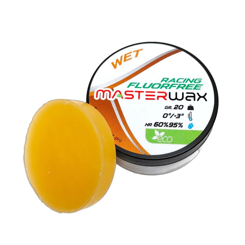 MasterWax Racing Wet Fluor-Free 20g: 0 to -5C
