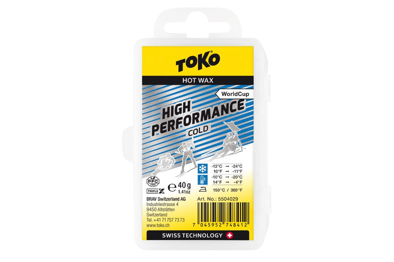 Toko High Performance Hot Wax WC - Cold 40g