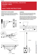 Swix Wall-mounted Waxing Table