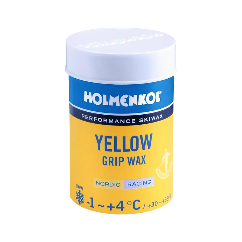 Holmenkol Grip Wax - Yellow: +4C/-1C