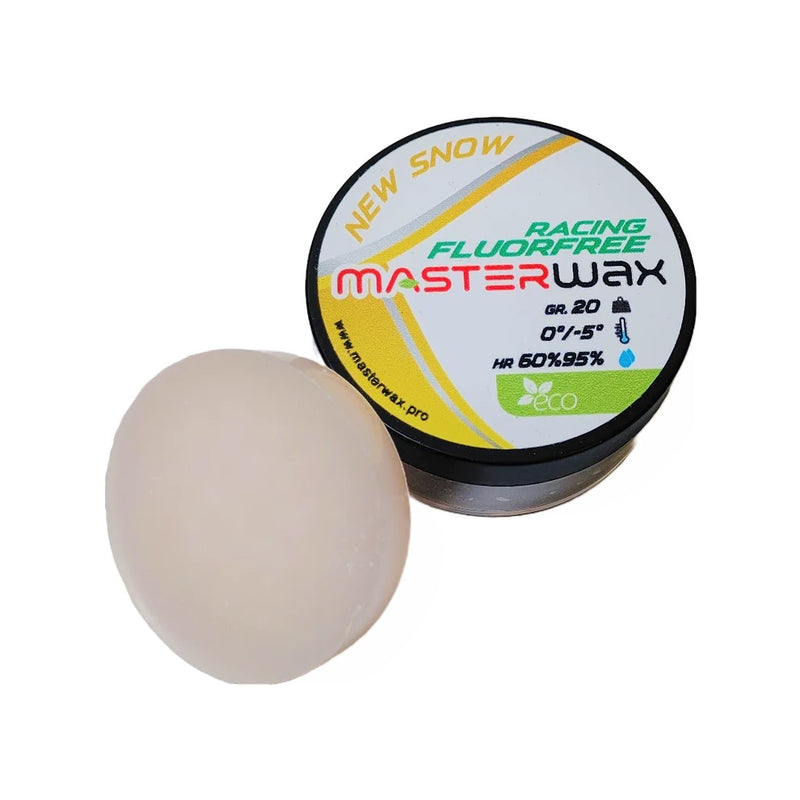 MasterWaX Racing New Snow Fluor-Free 20g: 0 to -5C