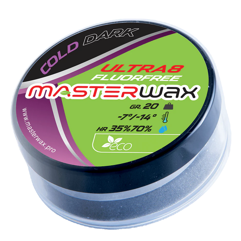 MasterWax Ultra8 FLUORFREE Cold Dark Wool-Apply Wax (-7C/-14C) | 20g