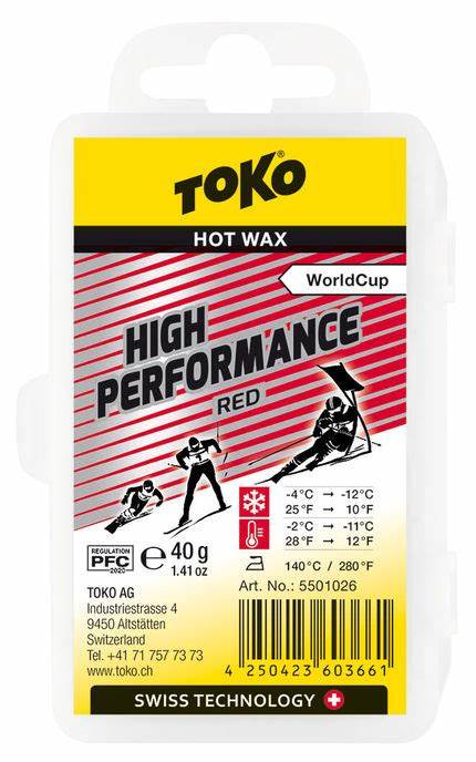 Toko High Performance Hot Wax WC - Red 40g