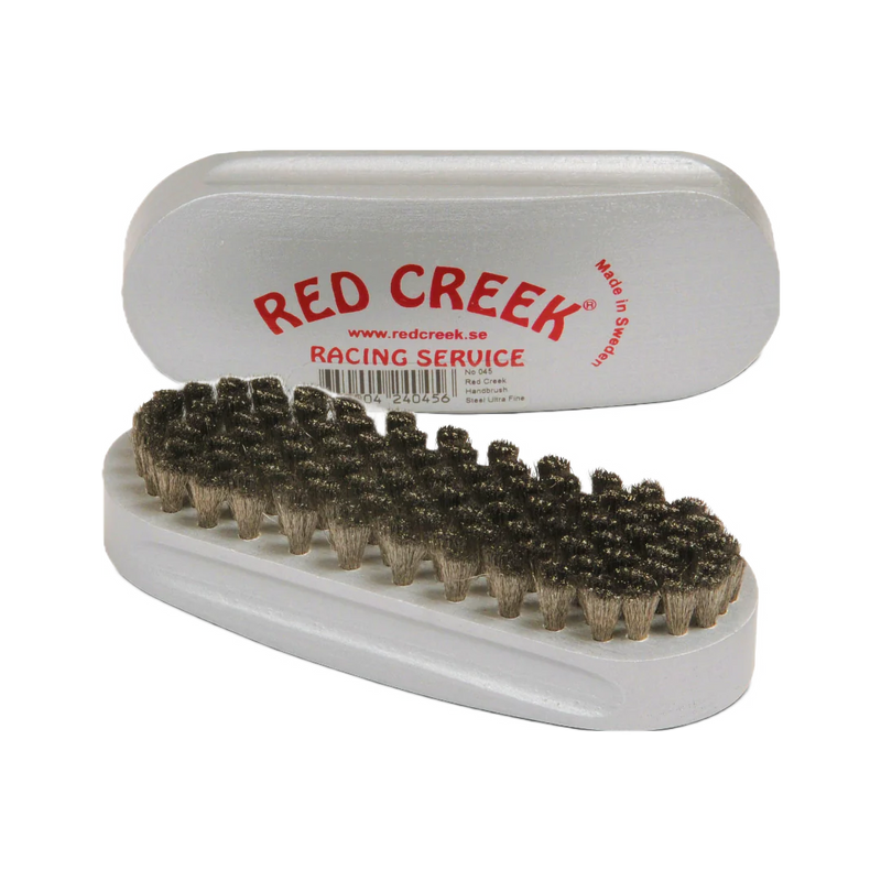 Red Creek Hand Brush: Ultrafine Curled Steel Racing Silver