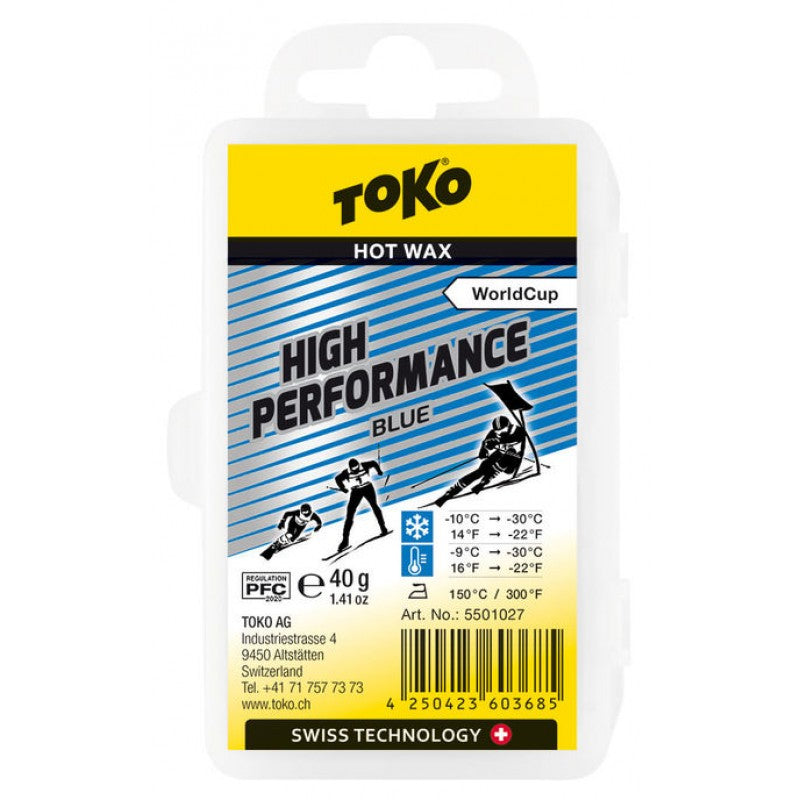 Toko High Performance Hot Wax World Cup - Blue 40g