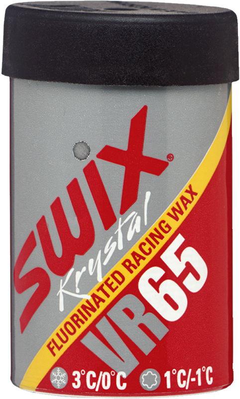 Swix Fluor Racing Kick Wax - VR65 (+3 to 0C / +1 to -1C) | 45g