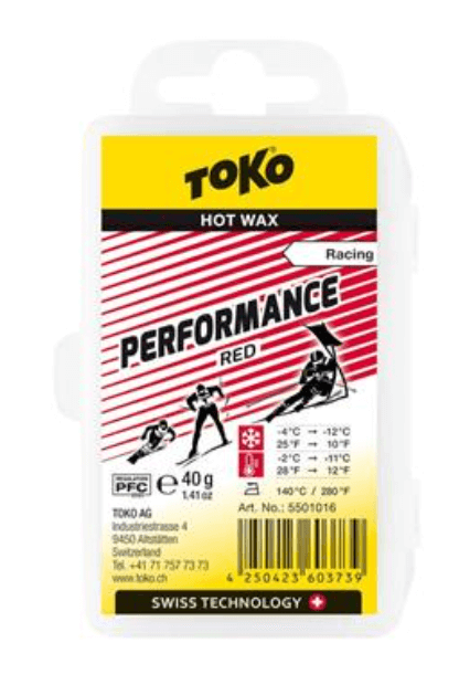 Toko Performance Racing Hot Wax - Red 40g